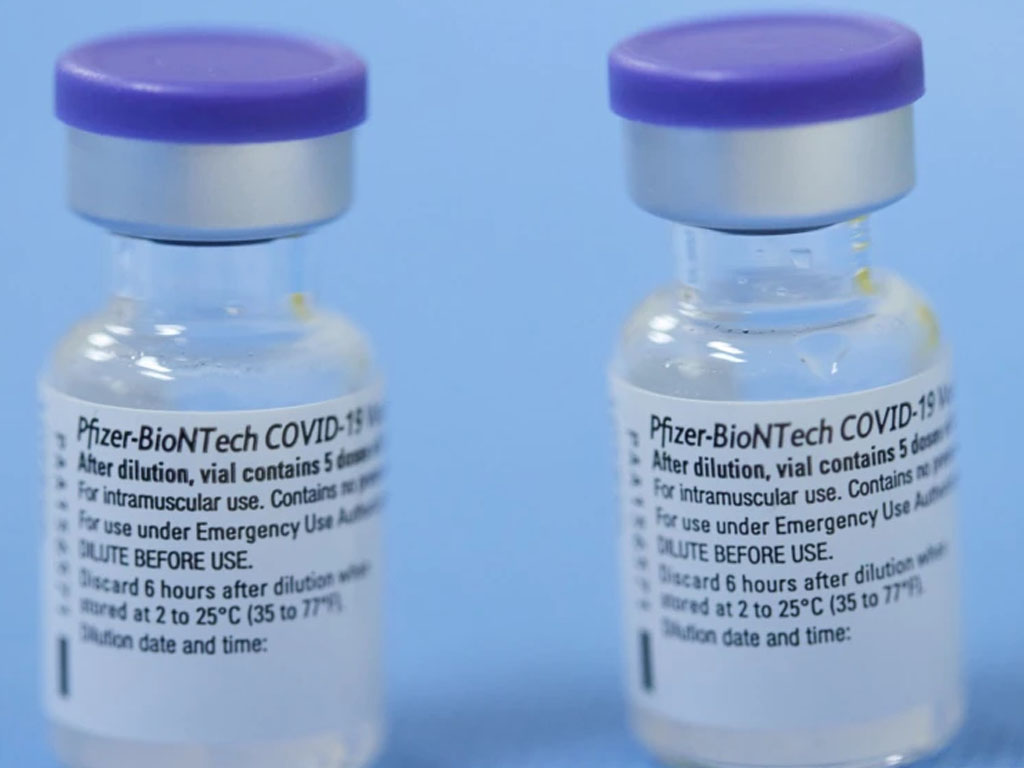 Botol vaksin Pfizer-BioNTech