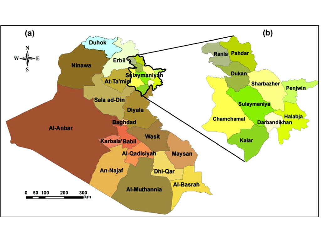 letak Sulaymaniyah di irak