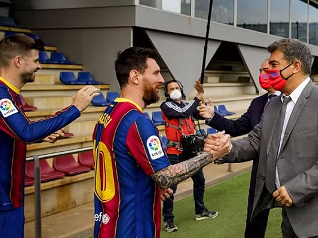 messi dan laporta