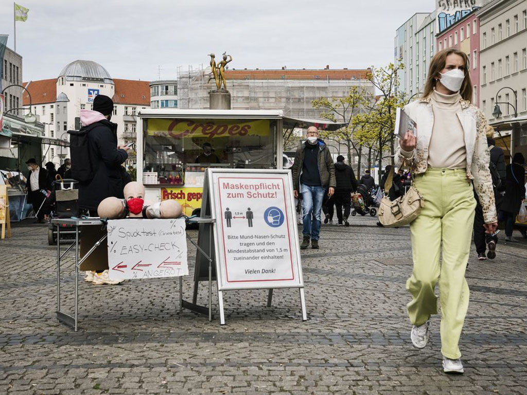 kawasan wajib masker di berlin