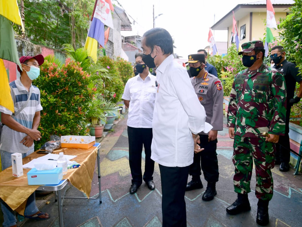 jokowi tinjau ppkm mikro jakpus