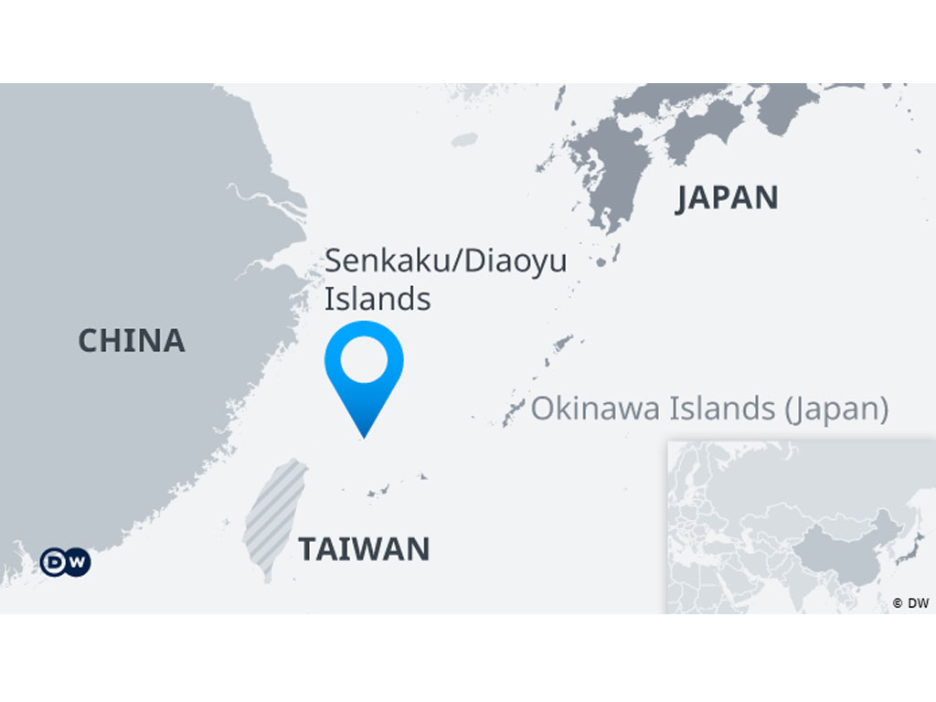 Peta China, Jepang, Taiwan
