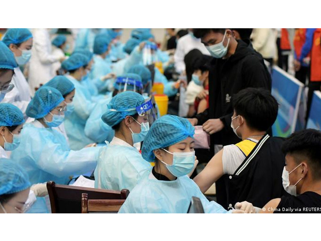 Vaksinasi massal di Provinsi Shandong China