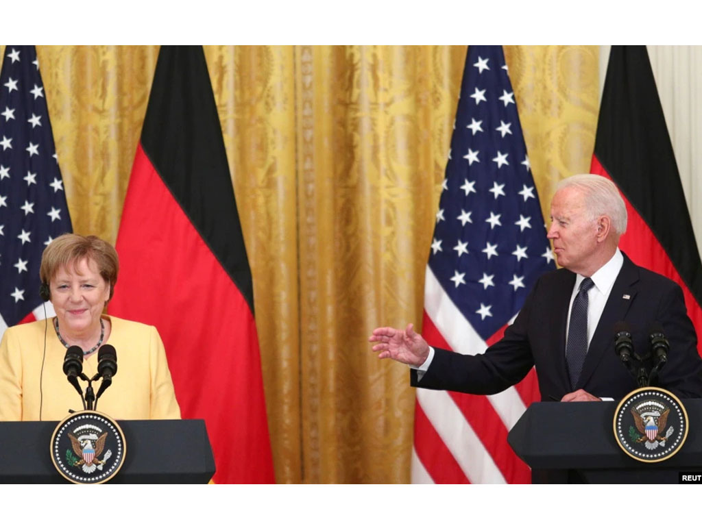 merkel dan biden konpres