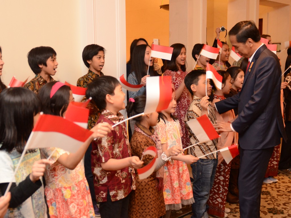 Anak-anak dan Jokowi