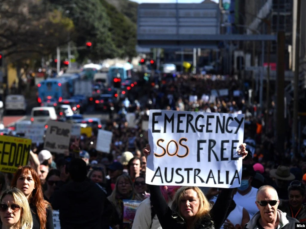 demo antikarantina di australia