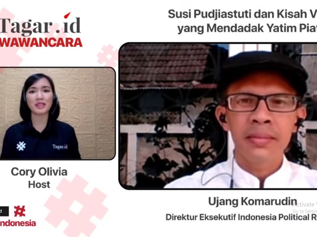 Ujang Komarudin saat diwawancarai Tagar TV