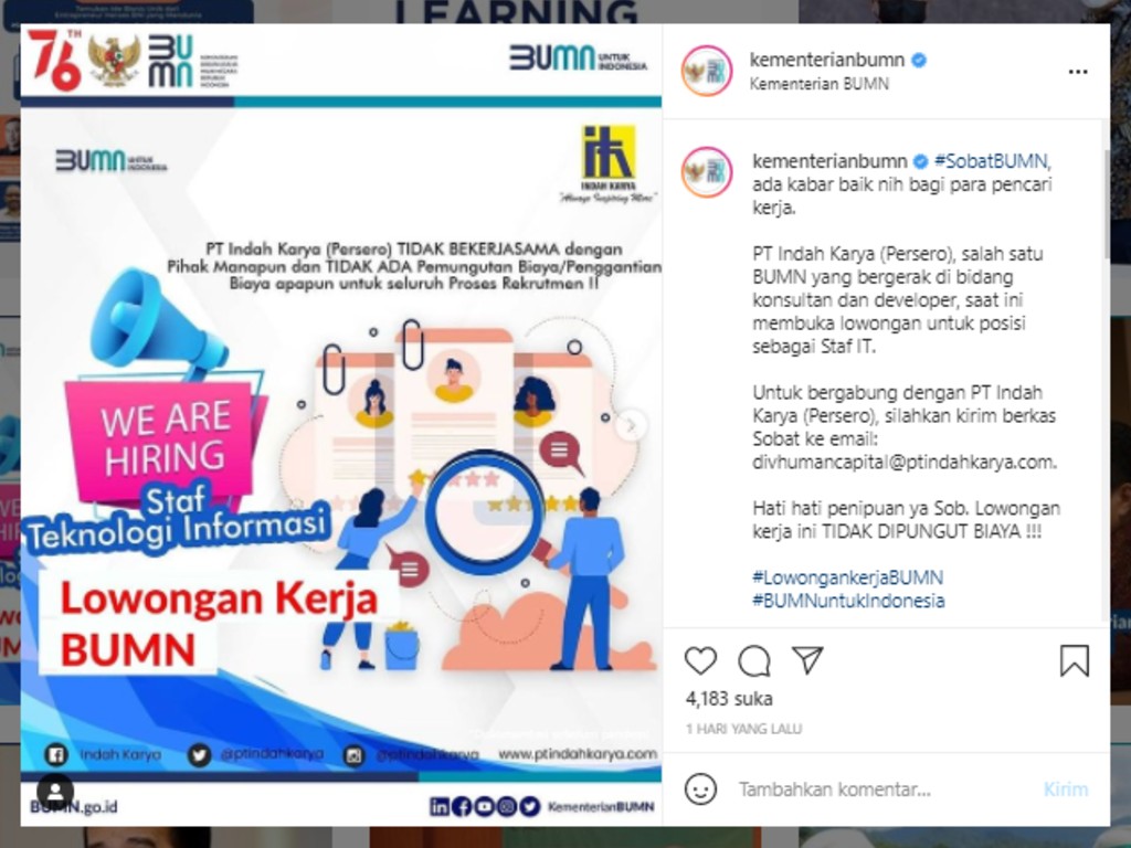 Lowongan kerja BUMN