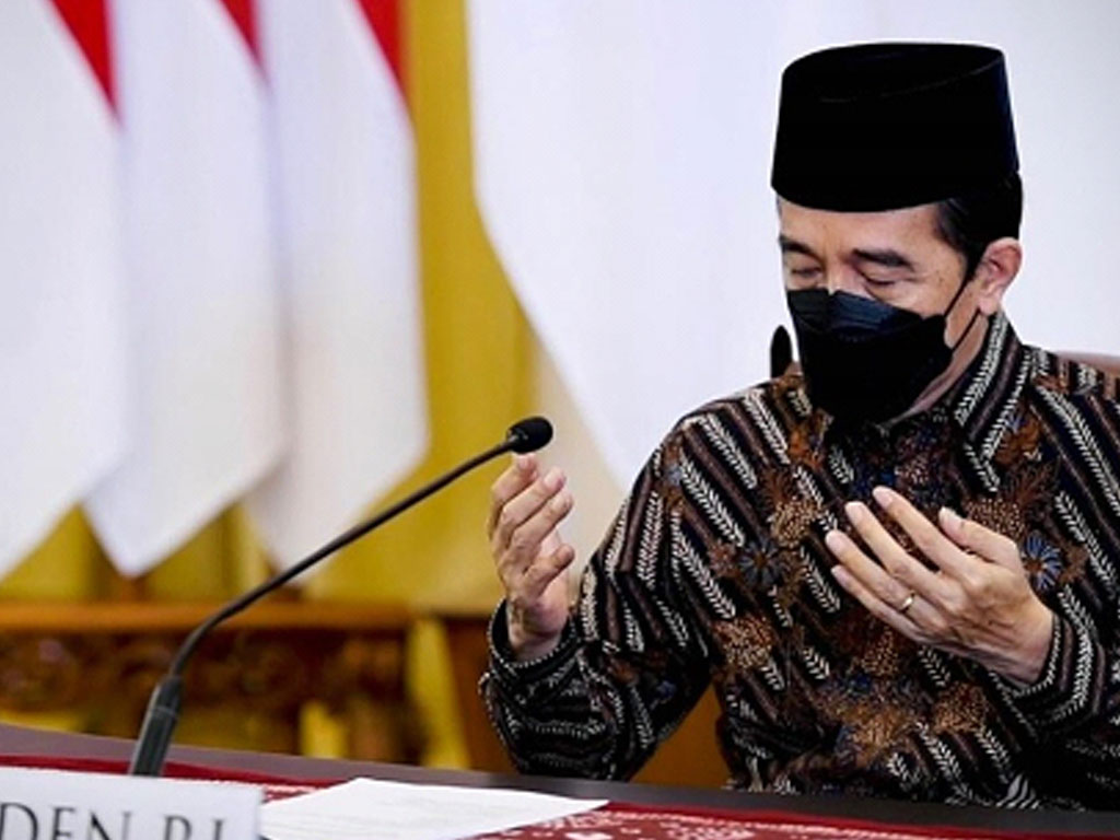 presiden jokowi berdoa