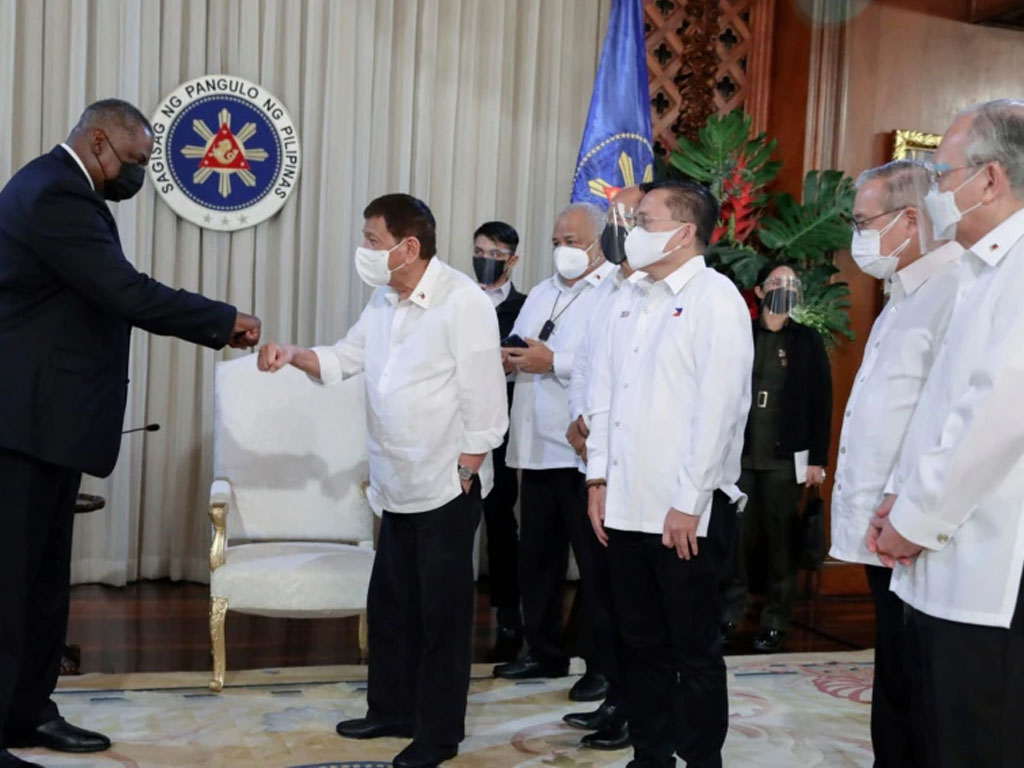 austin salaman dengan duterte