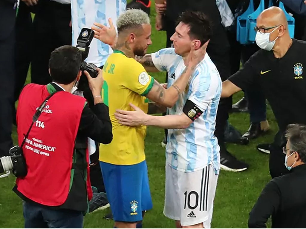 messi dan neymar di copa america 2021