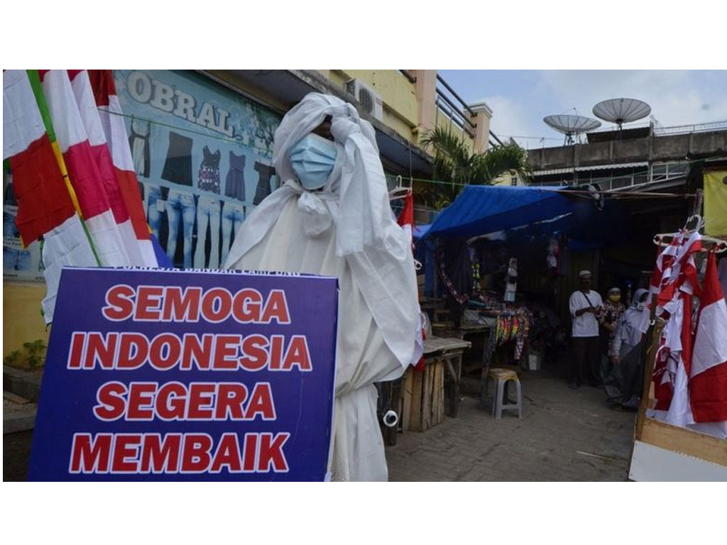 polisi lampung pakai pocong