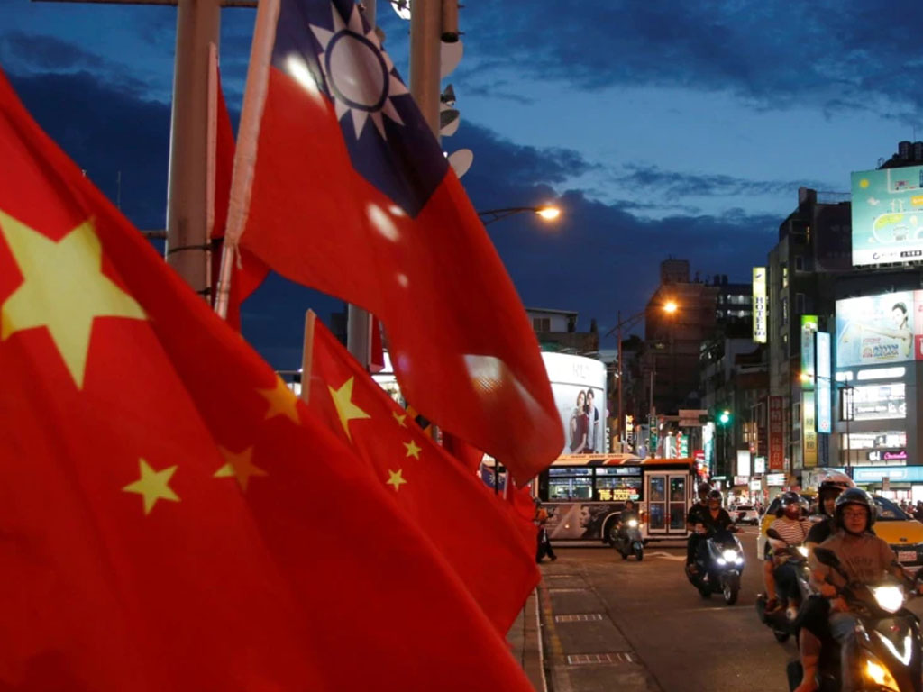 bendera china dan taiwan