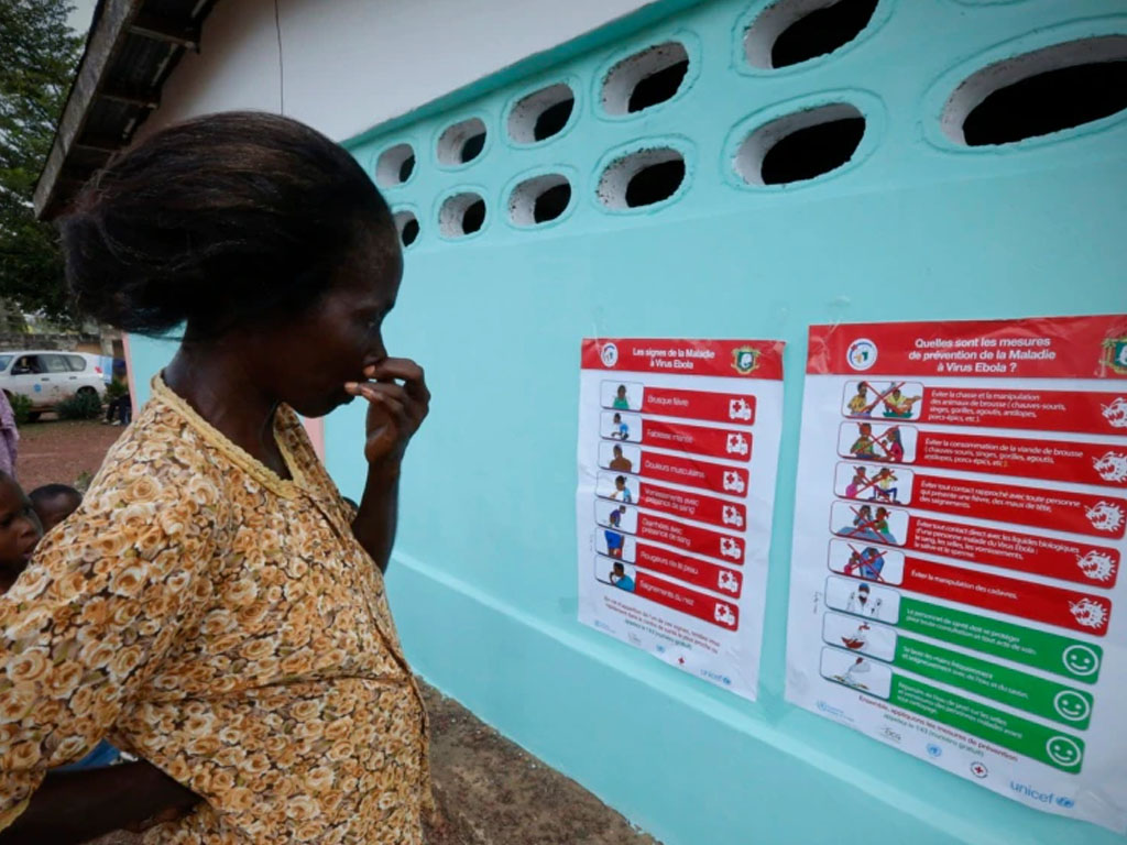 poster pencegahan ebola di pantai gading