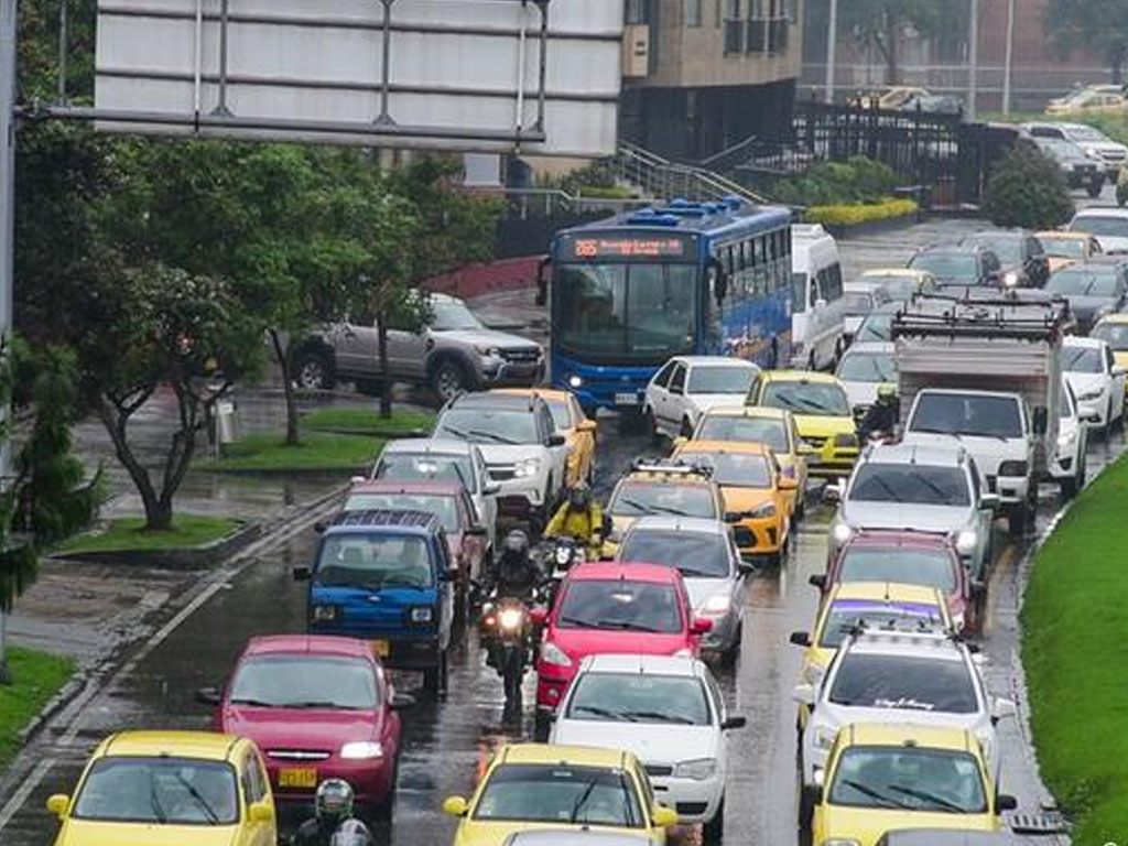 Kemacetan di Bogota Kolumbia