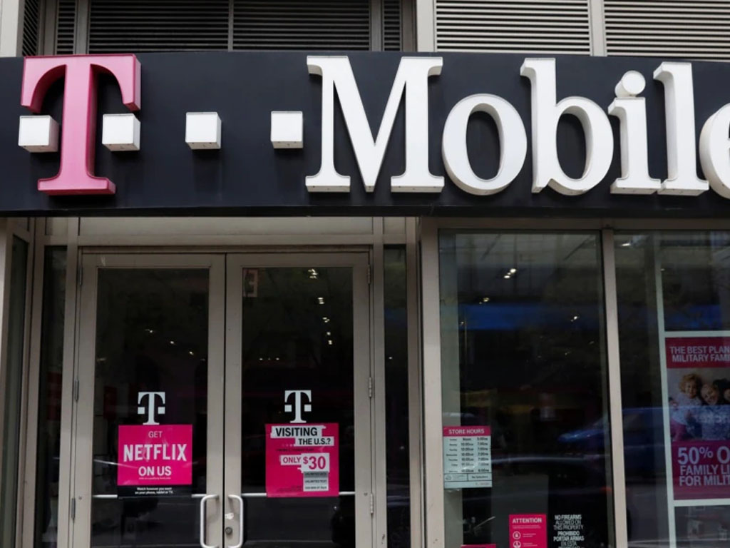 ritel perusahaan telekomunikasi T-Mobile di NY