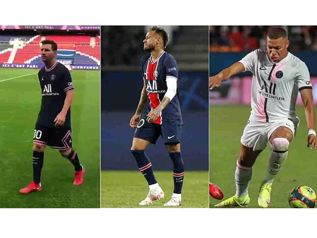 Messi, Neymar dan Mbappe.