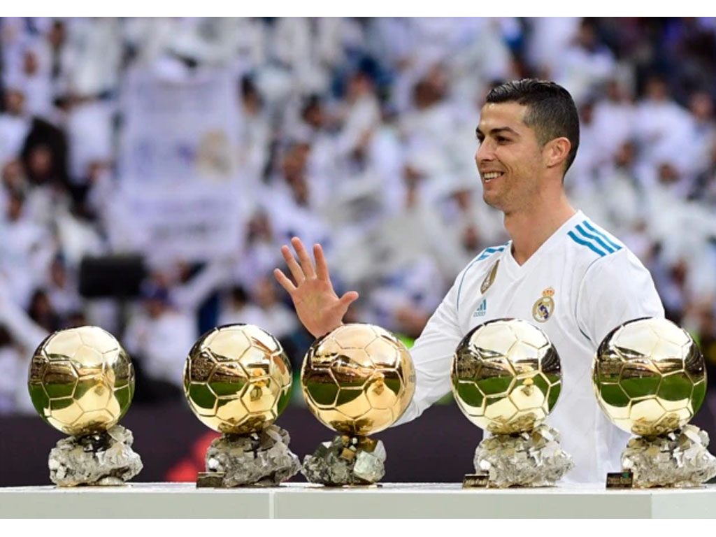 Cristiano Ronaldo memenangkan 5 Ballon d\\\'Or