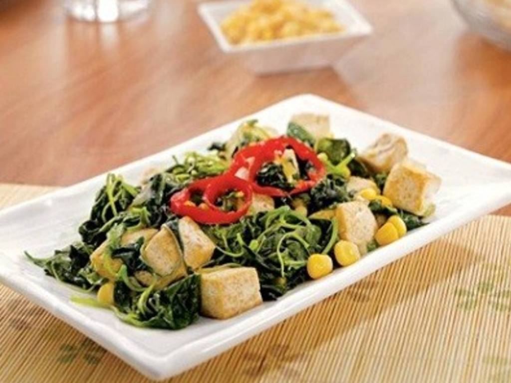 Cara Membuat Tofu Tumis Bayam