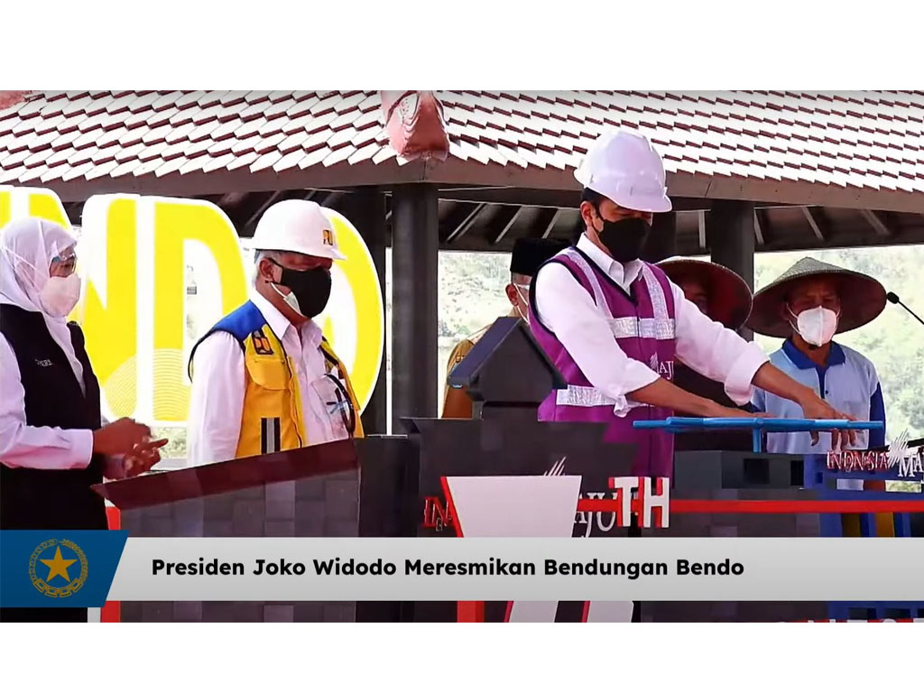 Jokowi resmikan Bendungan Bendo Ponorogo