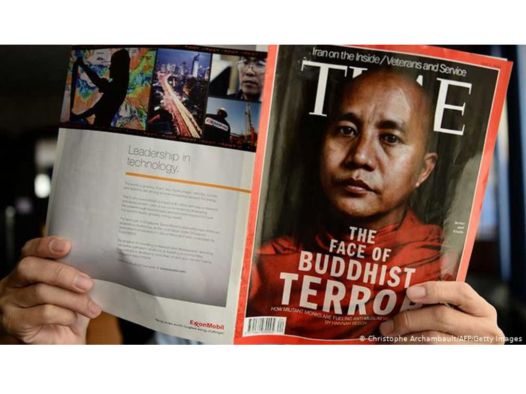 U Wirathu di sampul majalah Time