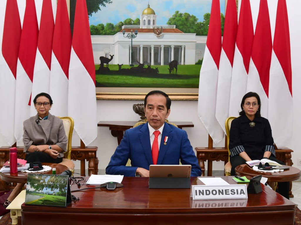 jokowi didampingi menlu dan menkeu