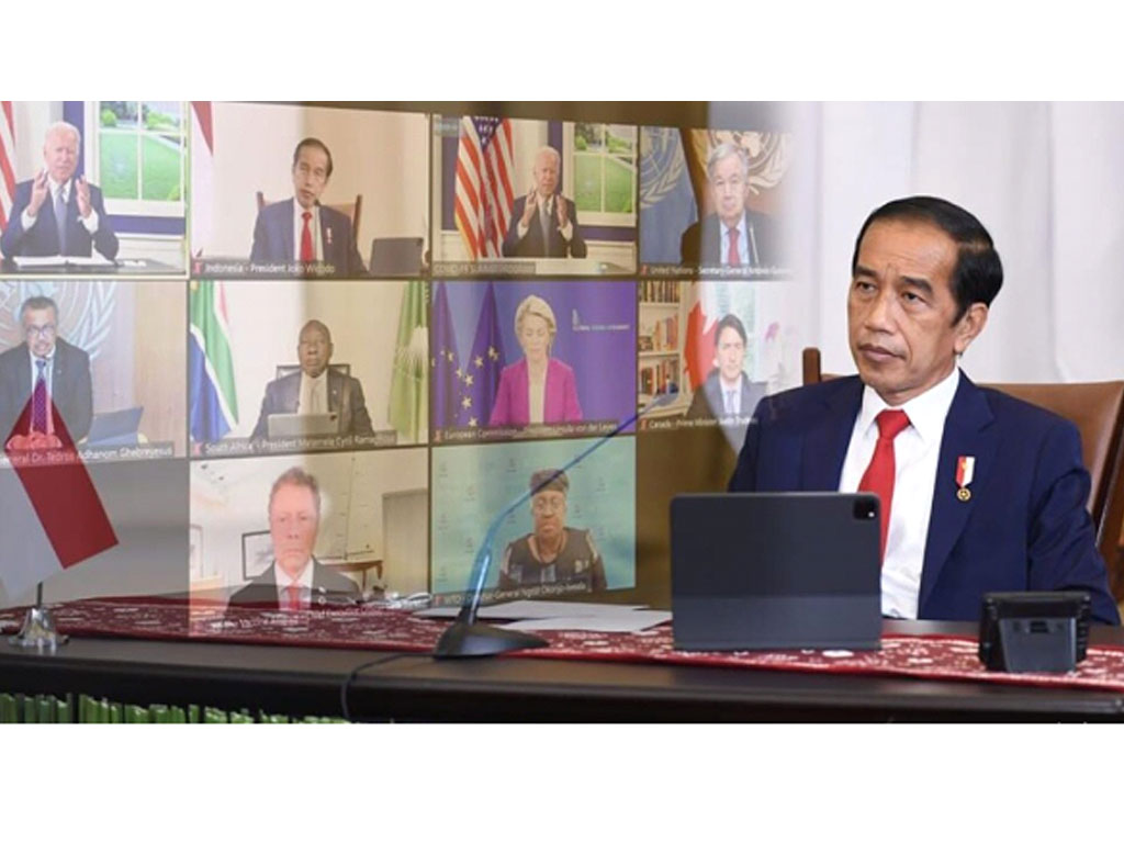 jokowi di Global Covid-19 Summit