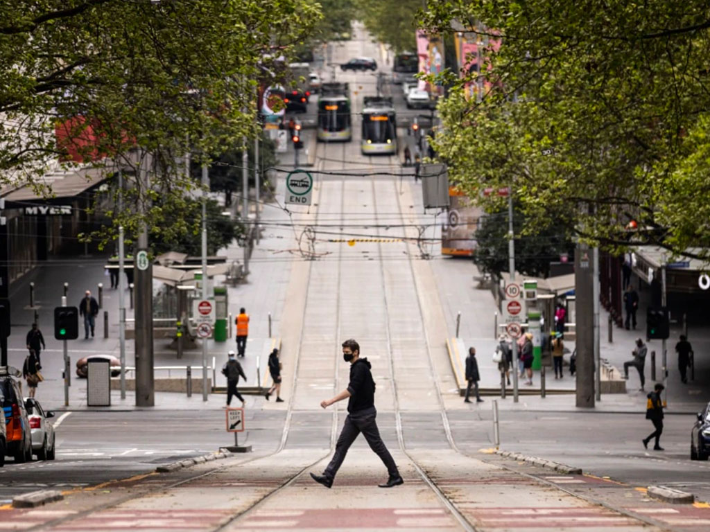 Bourke Street di Melbourne Australia