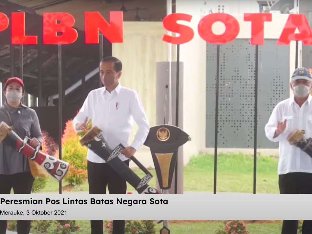 jokowi resmikan plbn sota