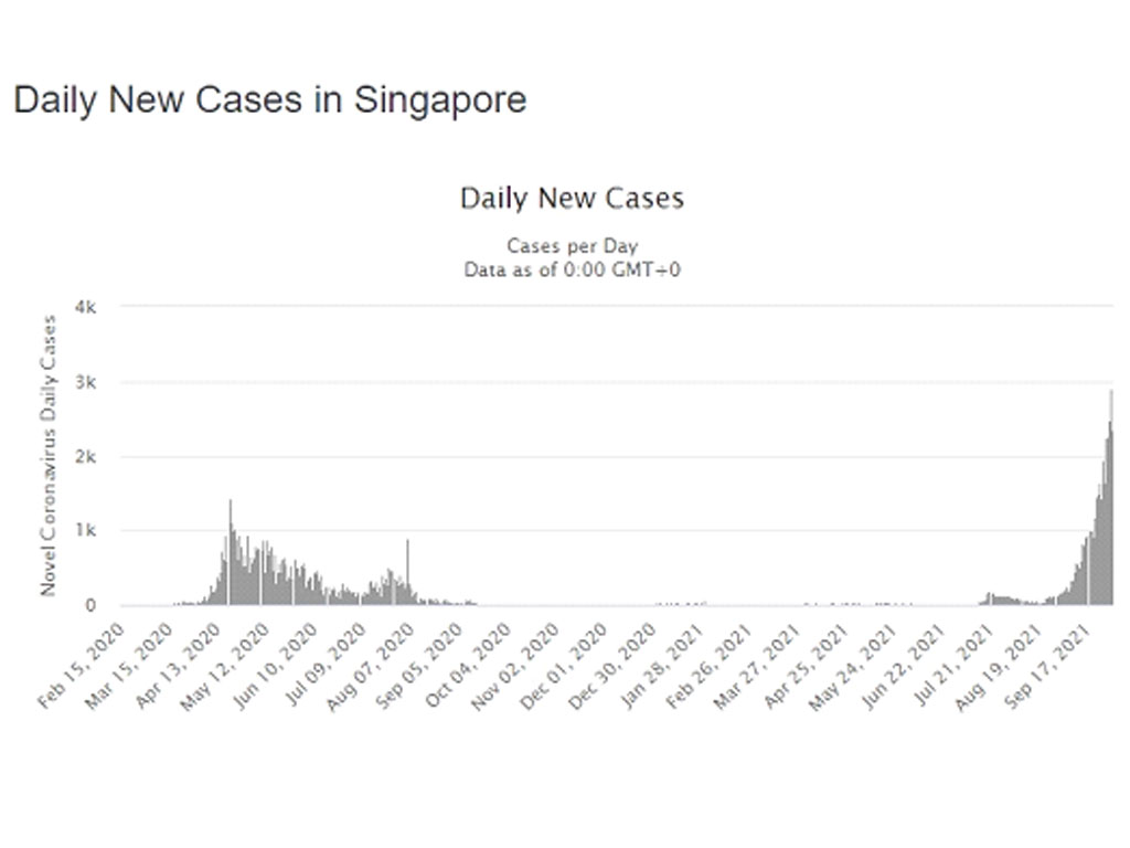 grafik kasus haria covid di singapura