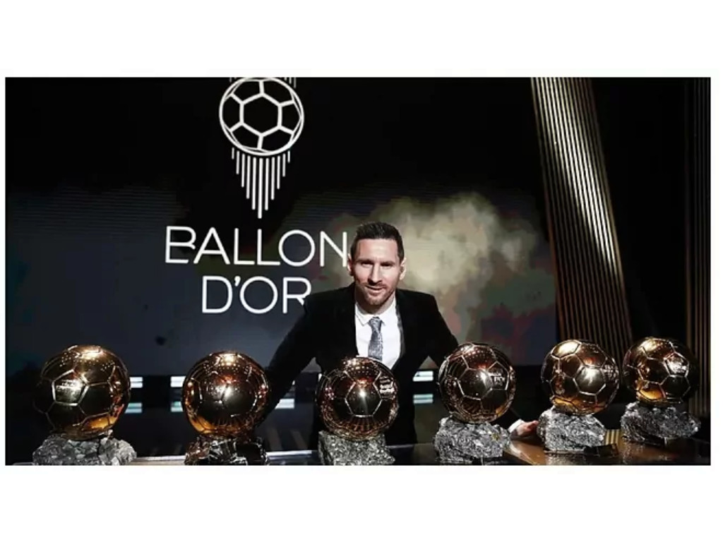 messi dengan 6 ballon dor