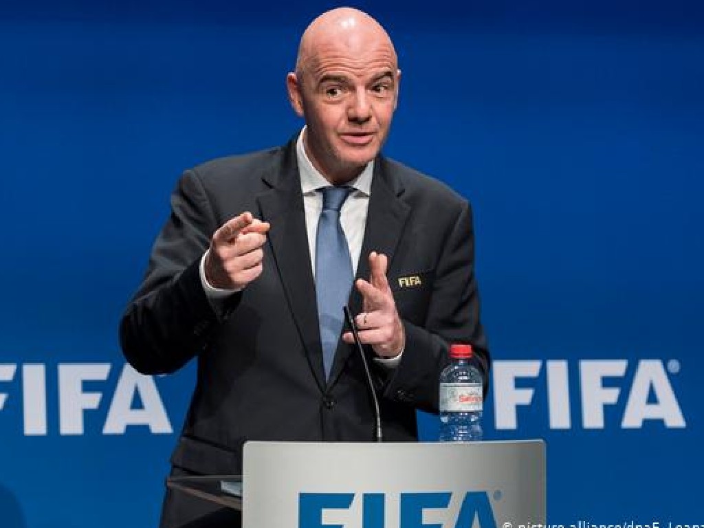 Presiden Federasi Sepak Bola Internasional (FIFA) Gianni Infantino