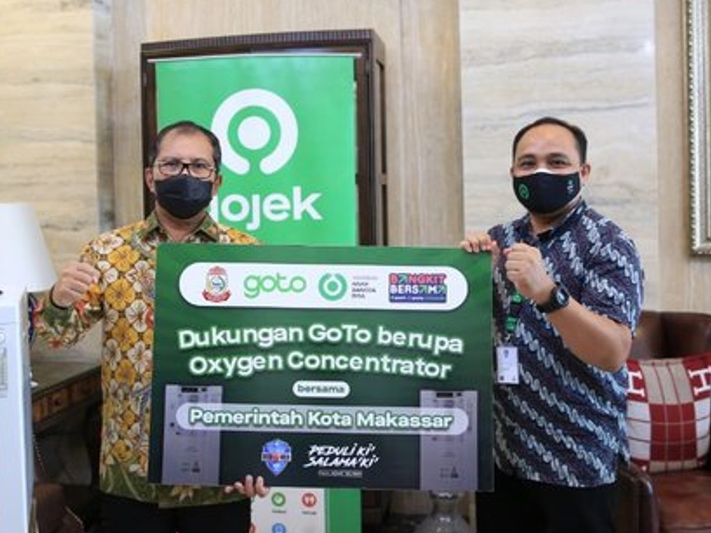 Gojek beri bantuan ke Pemkot Makassar