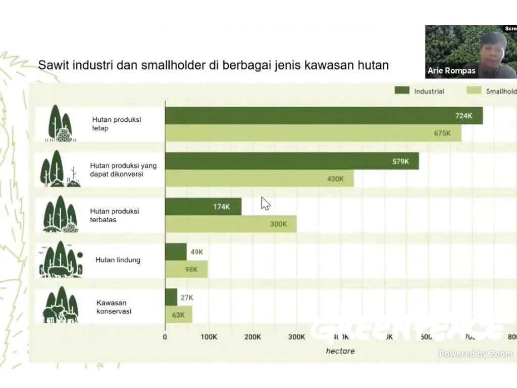 grafis sebaran sawit