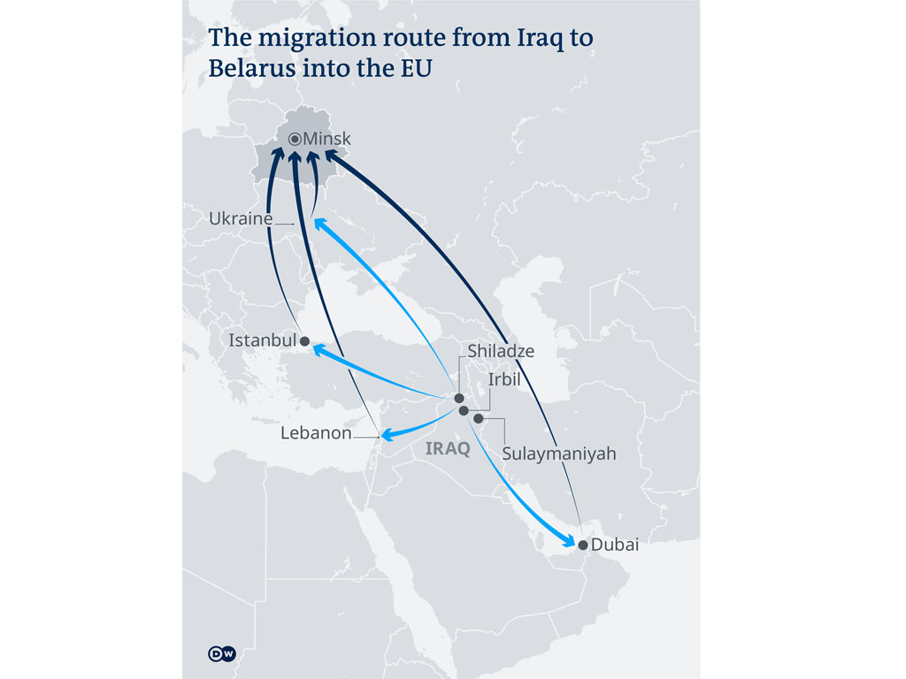 jalur migrasi imigran irak