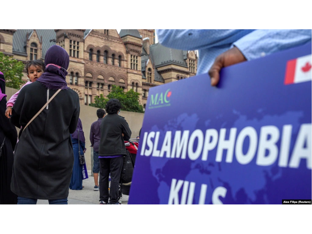 protes islamfobia di kanada