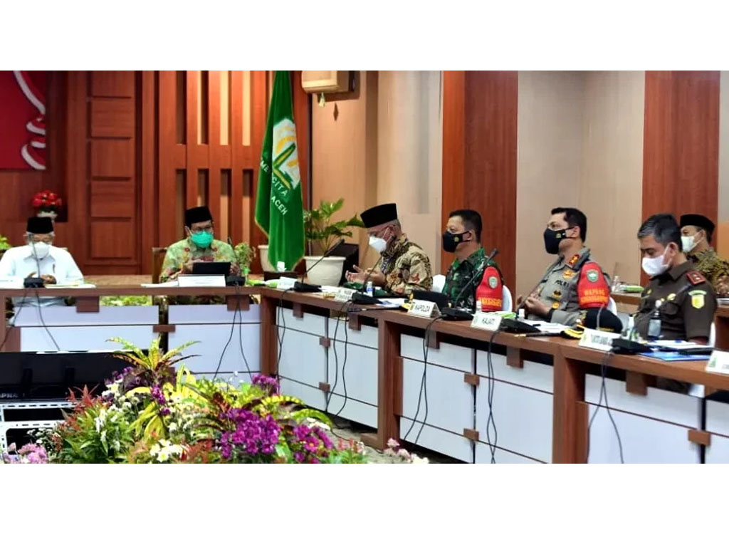 wapres pimpin rapat di aceh