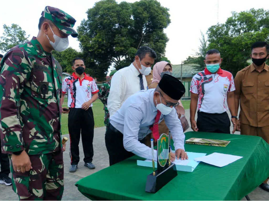 sekda teken penyerahan tanah aceh utara