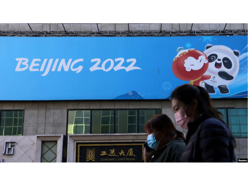 spanduk olimpiade musim dingin beijng 2022