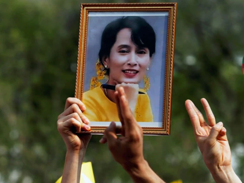 pendukung suu kyi di bangkok