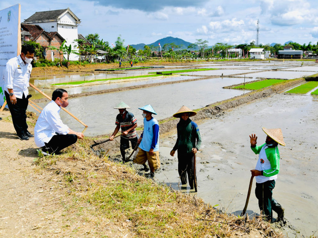 jokowi dialog dng petani trenggalek