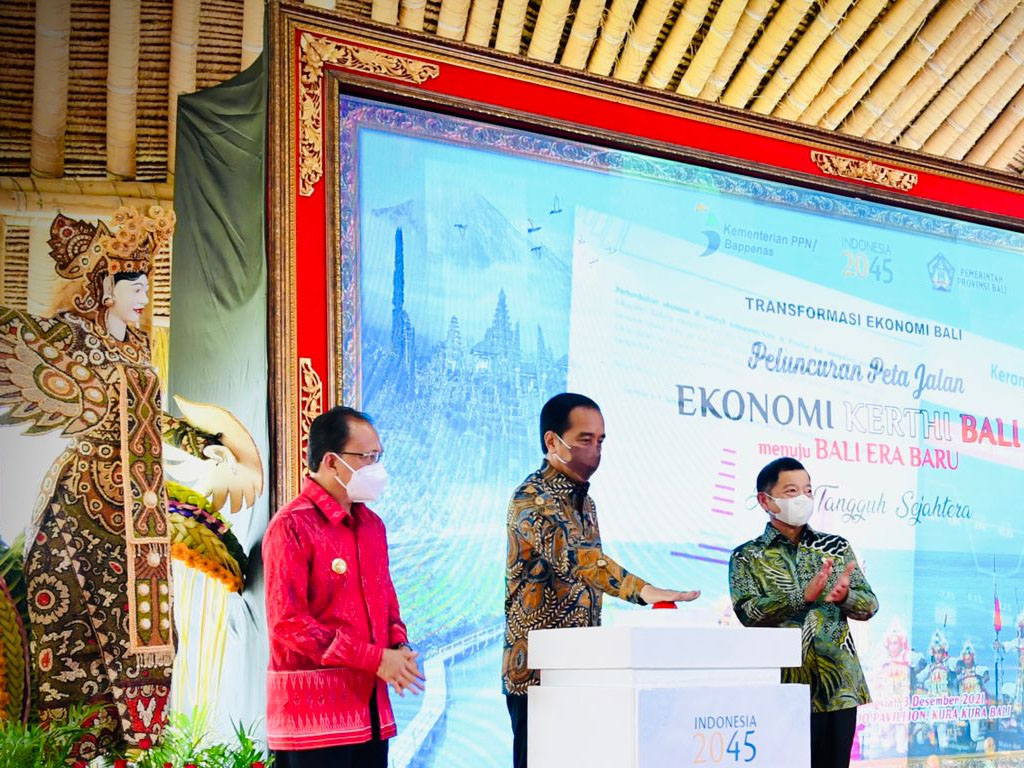 jokowi peta jalan ekonomi di bali