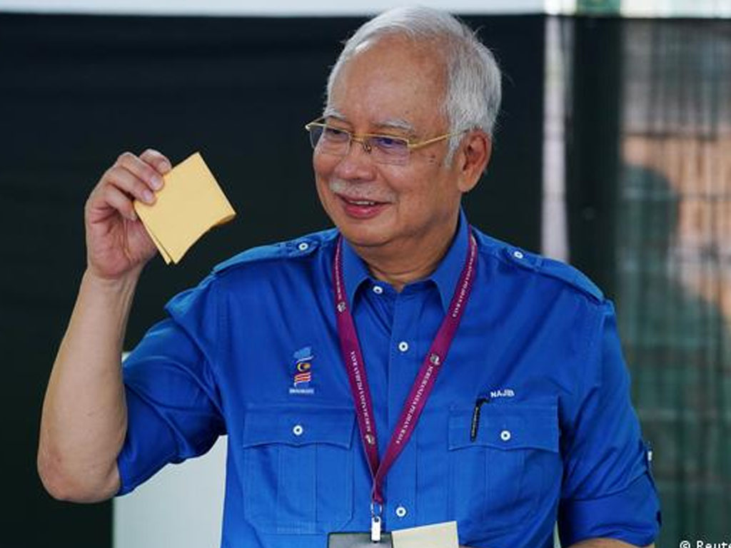 Najib Razak ketika masih menjabat PM