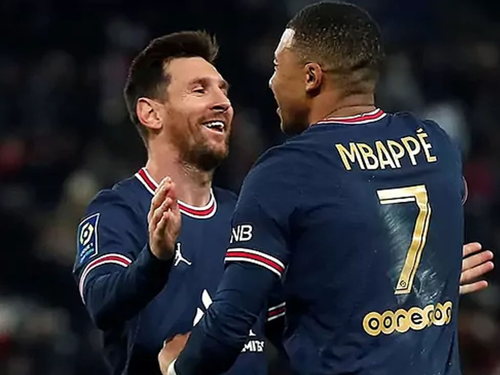 messi dan mbappe di laga dng monaco