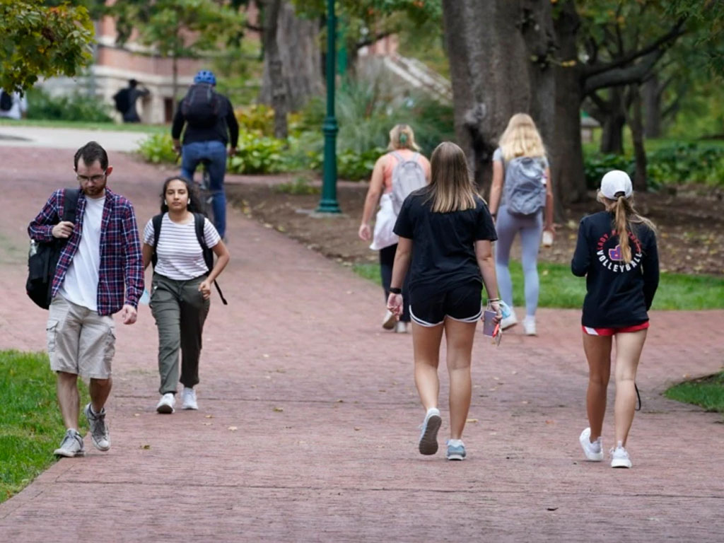 mahasiswa di Universitas Indiana Bloomington