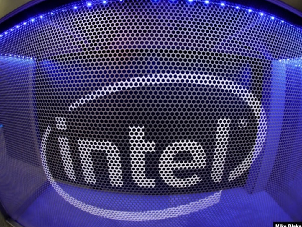 logo intel di komputer