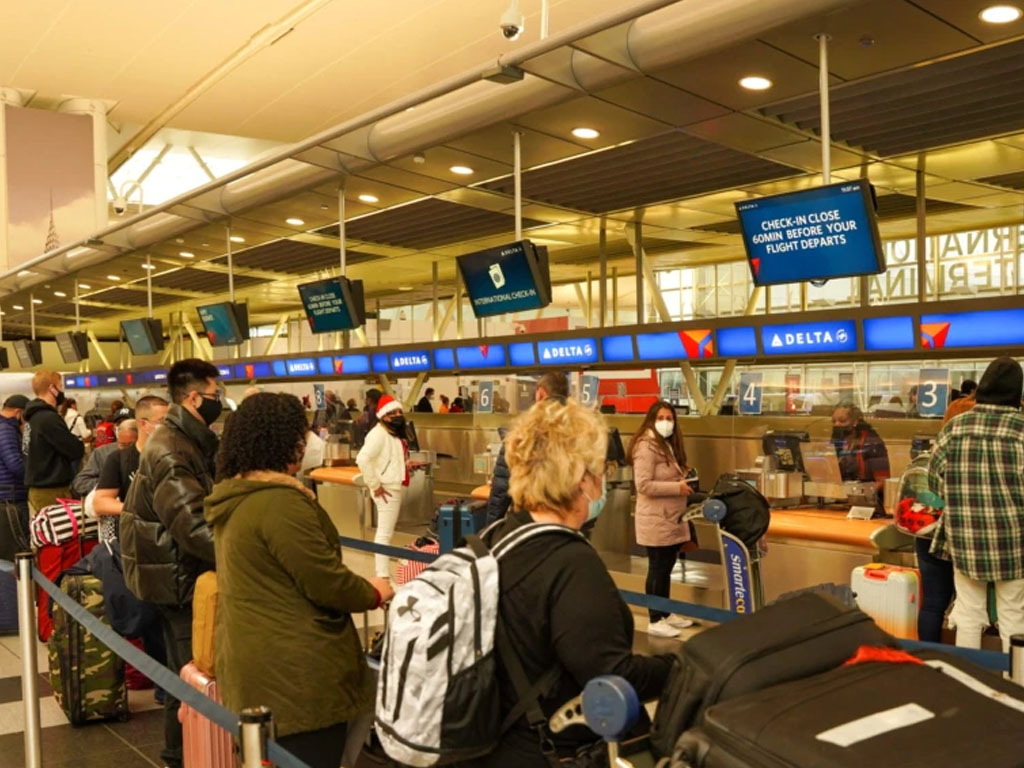 suasana di bandara jfk