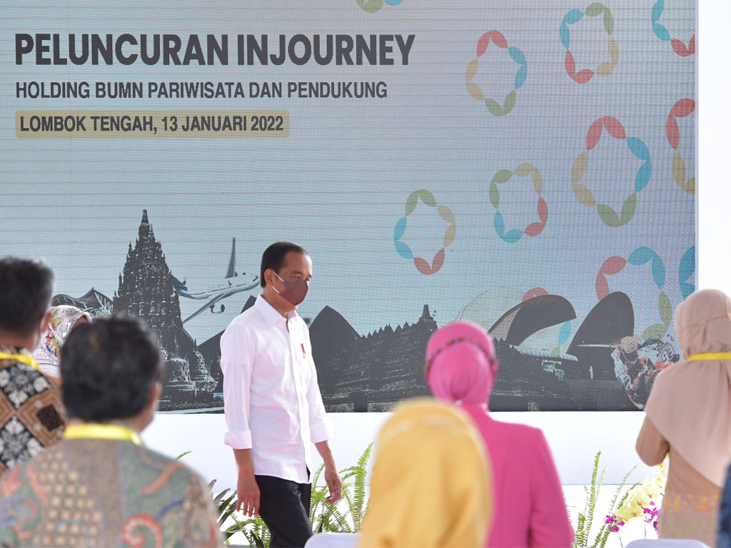 Jokowi luncurkan Holding BUMN Pariwisata  mandalika