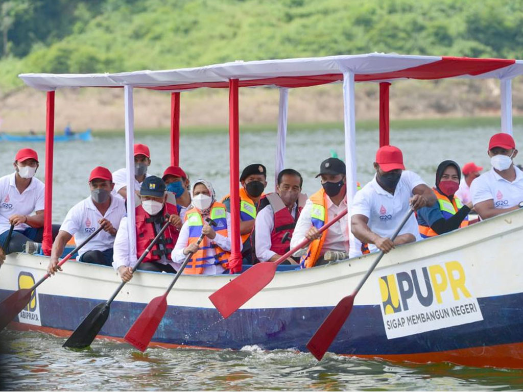 jokowi resmikan Bendungan Bintang Bano di Sumbawa Barat NTB