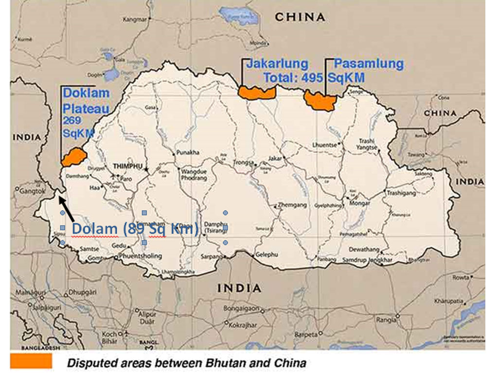 area sengketa china dan bhutan